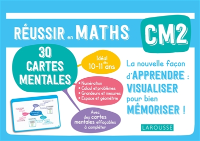 Réussir en maths CM2 10 11 ans 30 cartes mentales JAMBON CAROLINE