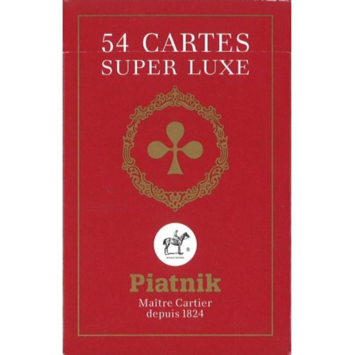 Jeu de 54 cartes françaises Super Luxe (Piatnik)