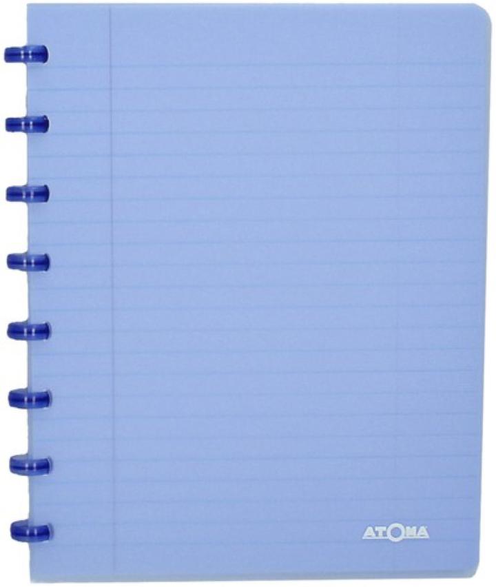 Atoma Cahier A5 ligné couverture PP Bleu