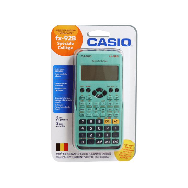 Casio Calculatrice scientifique FX 92B Casio 4971850093473 GADGETS  Papeterie - Librairie Filigranes