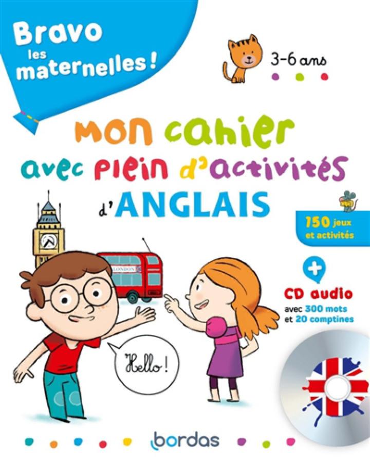 premiers mots anglais Livre de coloriage dessin animé pour enfants