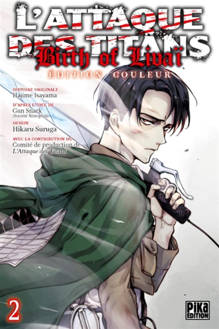 L ATTAQUE DES TITANS BIRTH OF LIVAI T 2 ISAYAMA HAJIME SUNAAKU GAN SURUGA  HIKARU PIKA 9782811639983 BD MANGA Seinen - Librairie Filigranes