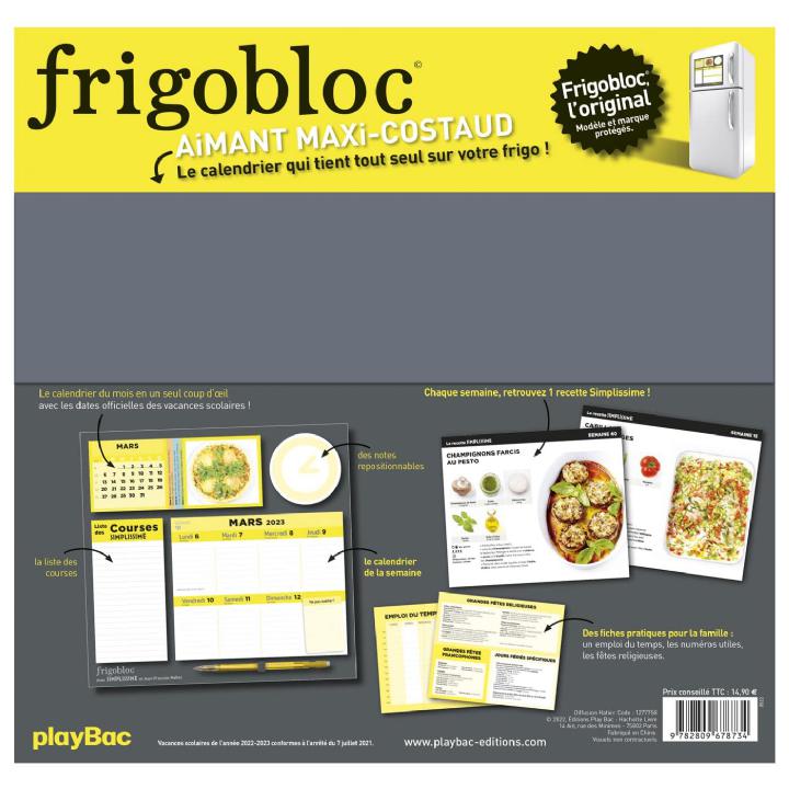 Frigobloc hebdomadaire simplissime (édition 2024) - Collectif