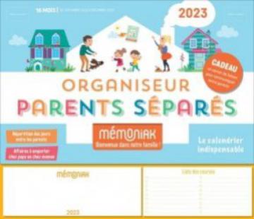 Mini-organiseur familial Mémoniak, calendrier familial mensuel (sept. 2023-  déc. 2024) - broché - Nesk - Achat Livre