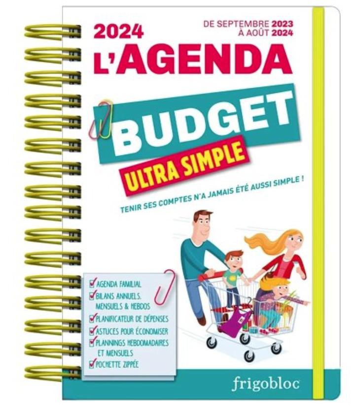 Frigobloc Agenda 2024 ULTRA SIMPLE BUDGET 2325942 PLAY BAC 9782809683165  GADGETS Agendas - Calendriers - Librairie Filigranes